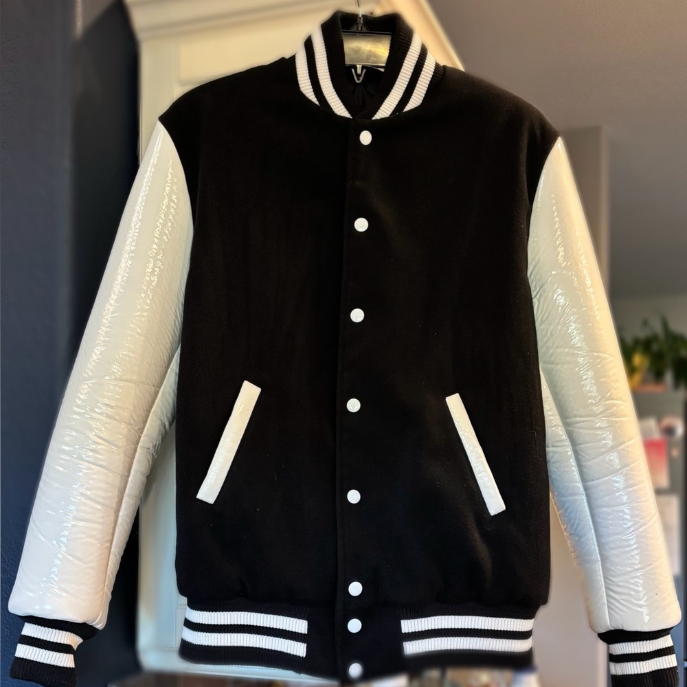 Black and White Varsity Jacket